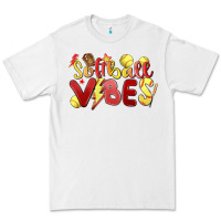 White softball vibes Premium Tee - MaliasSmallBusiness