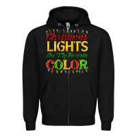 Black christmas lights are my favorite color Zipper Hoodie - FaDigitalArtStudio