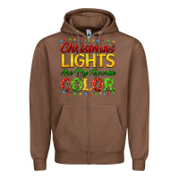 Chestnut christmas lights are my favorite color Zipper Hoodie - FaDigitalArtStudio