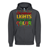 Smoke christmas lights are my favorite color Zipper Hoodie - FaDigitalArtStudio