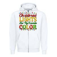White christmas lights are my favorite color Zipper Hoodie - FaDigitalArtStudio