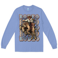 Colony Blue Rodeo Cowboy bull western Long Sleeve Tee - HowdyJamesFarm