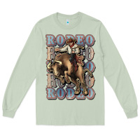 Matcha Rodeo Cowboy bull western Long Sleeve Tee - HowdyJamesFarm