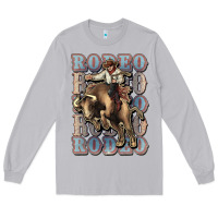 Moon Dust Rodeo Cowboy bull western Long Sleeve Tee - HowdyJamesFarm