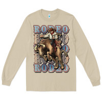 Mushroom Rodeo Cowboy bull western Long Sleeve Tee - HowdyJamesFarm