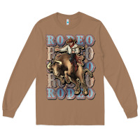 Toasted Coconut Rodeo Cowboy bull western Long Sleeve Tee - HowdyJamesFarm