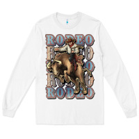 Rodeo Cowboy Bull Western Long Sleeve Tee | Teevron