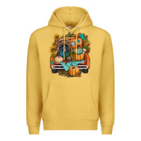 Antique Gold thanksgiving truck bbs Premium Hoodie - BundleAndBundleShop