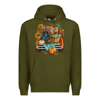 Army Green thanksgiving truck bbs Premium Hoodie - BundleAndBundleShop