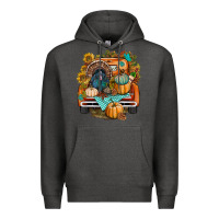 Charcoal Heather thanksgiving truck bbs Premium Hoodie - BundleAndBundleShop