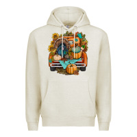 Oatmeal Heather thanksgiving truck bbs Premium Hoodie - BundleAndBundleShop
