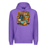 Purple thanksgiving truck bbs Premium Hoodie - BundleAndBundleShop