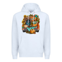 White thanksgiving truck bbs Premium Hoodie - BundleAndBundleShop