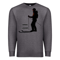 Charcoal Heather nighttime ski adventure Premium Sweatshirt - tuanDangUi