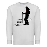 Dove Grey nighttime ski adventure Premium Sweatshirt - tuanDangUi