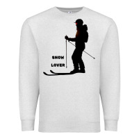 Oatmeal Heather nighttime ski adventure Premium Sweatshirt - tuanDangUi