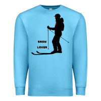 Ocean Blue nighttime ski adventure Premium Sweatshirt - tuanDangUi