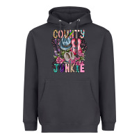 Smoke country music junkie Heavyweight Hoodie - CowhideDigitalArt
