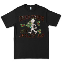 Black dead inside but jolly af Premium Tee - MaliasSmallBusiness