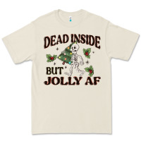 Bone dead inside but jolly af Premium Tee - MaliasSmallBusiness