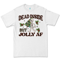 White dead inside but jolly af Premium Tee - MaliasSmallBusiness