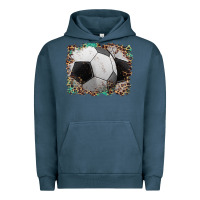 Pigment Midnight Navy sports soccer background Urban Hoodie - Artiststas