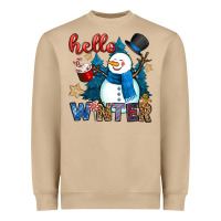 Mushroom hello winter Heavyweight Sweatshirt - OliviaCreatesArt