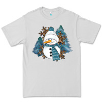 Dove Grey Snowman Winter Premium Tee - RanaPortraitStore