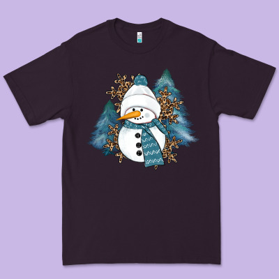 Snowman Winter Premium Tee Designed By Ranaportraitstore