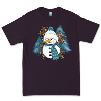 Plum Snowman Winter Premium Tee - RanaPortraitStore