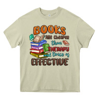 Mossy books are cheaper than therapy Heavy Core Tee - MaliasSmallBusiness