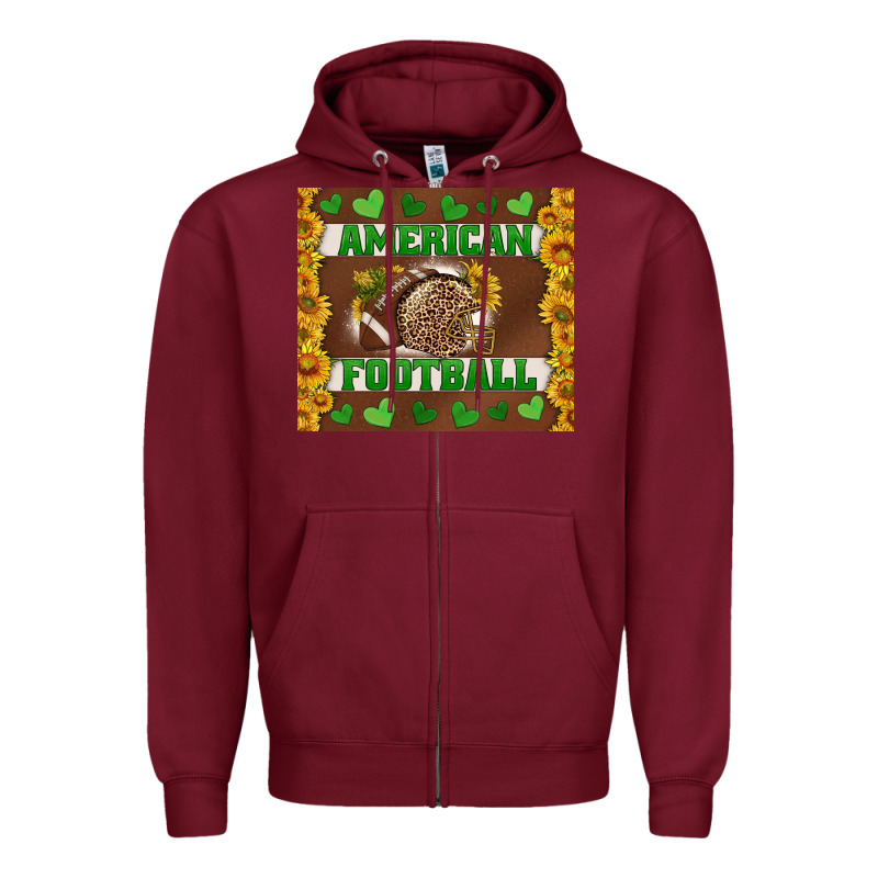 American Football With Sunflower Tumbler Zipper Hoodie by BundleAndBundleShop | Teevron