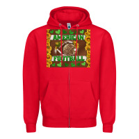 Red american football with sunflower tumbler Zipper Hoodie - BundleAndBundleShop