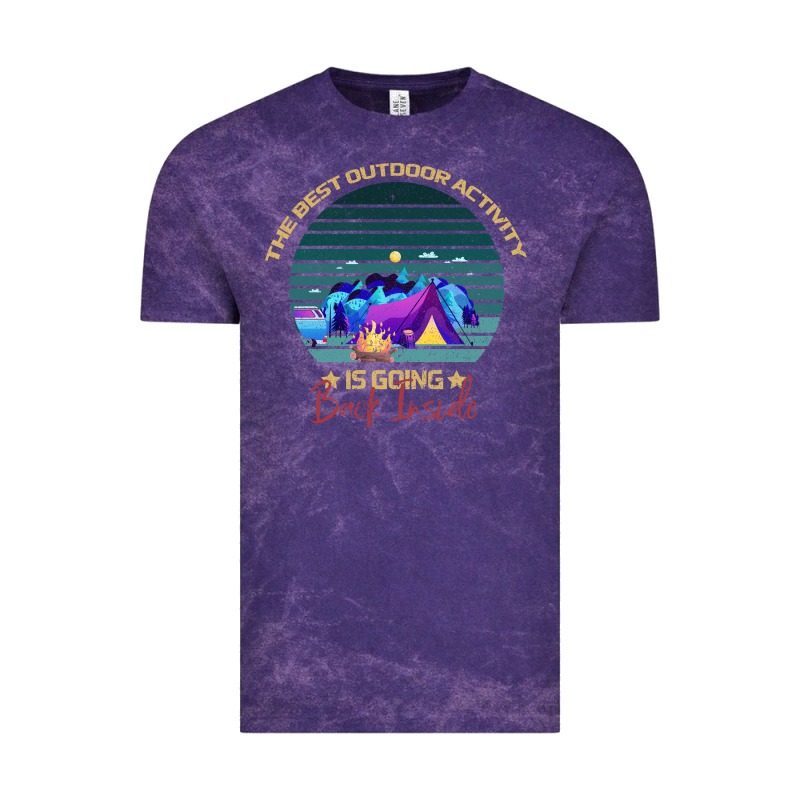 Camping The Best Outdoor Activity Is Going Back Inside Vintage Tee by Bettercallsaul | Teevron