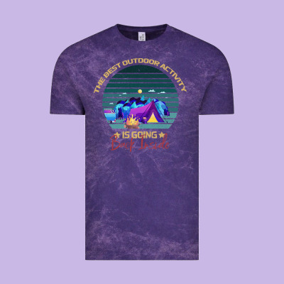 Camping The Best Outdoor Activity Is Going Back Inside Vintage Tee Designed By Bettercallsaul