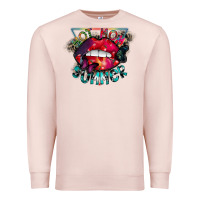 Pale Pink hot mom summer Premium Sweatshirt - CowhideDigitalArt