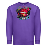 Purple hot mom summer Premium Sweatshirt - CowhideDigitalArt