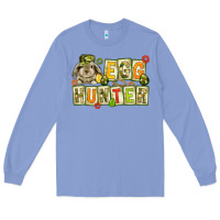 Colony Blue Egg hunter with camouflage plate letters Easter Long Sleeve Tee - HowdyJamesFarm