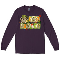 Plum Egg hunter with camouflage plate letters Easter Long Sleeve Tee - HowdyJamesFarm