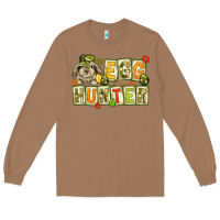 Toasted Coconut Egg hunter with camouflage plate letters Easter Long Sleeve Tee - HowdyJamesFarm