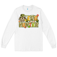 White Egg hunter with camouflage plate letters Easter Long Sleeve Tee - HowdyJamesFarm