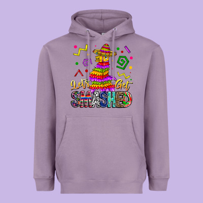 Let's Get Smashed Heavyweight Hoodie Designed By Cowhidedigitalart
