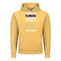 Vintage Mustard This Is My Human Costume Im Really A Brachiosaurus Vintage Hoodie - Bettercallsaul