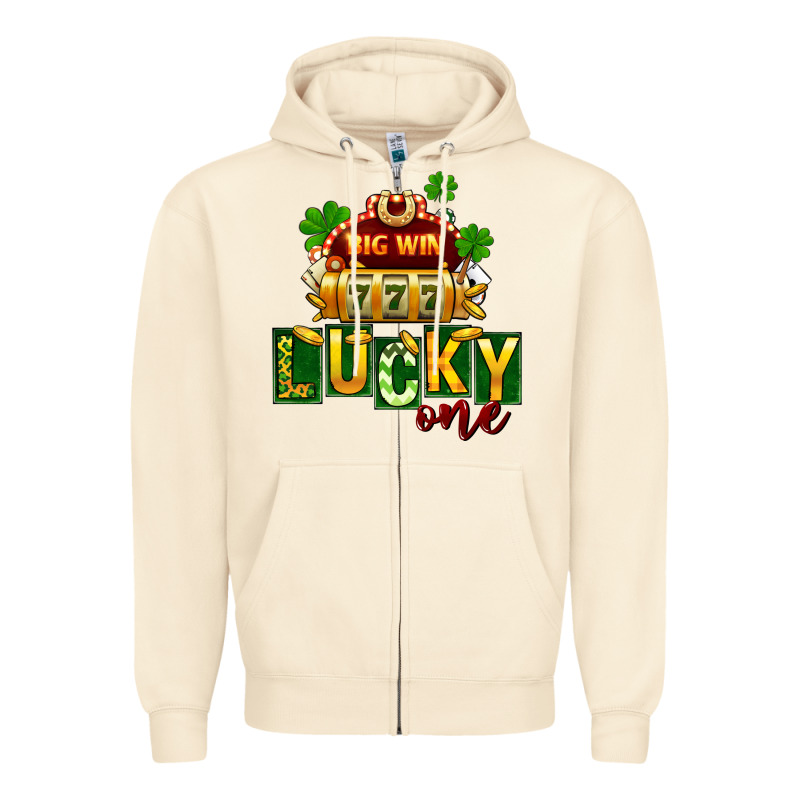 St Patricks Lucky One Zipper Hoodie by FaDigitalArtStudio | Teevron