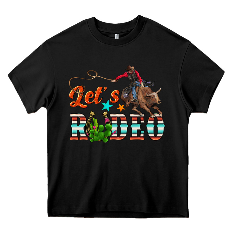 Lets Rodeo Heavy Core Tee by NancyCooperArtShop | Teevron