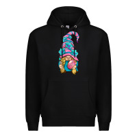 Black Easter Gnome Premium Hoodie - BundleAndBundleShop