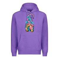 Purple Easter Gnome Premium Hoodie - BundleAndBundleShop
