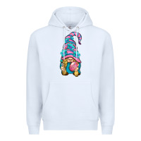 White Easter Gnome Premium Hoodie - BundleAndBundleShop