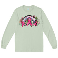 Matcha Cancer ribbon rainbow Cancer Awareness Long Sleeve Tee - HowdyJamesFarm