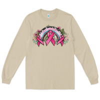 Mushroom Cancer ribbon rainbow Cancer Awareness Long Sleeve Tee - HowdyJamesFarm